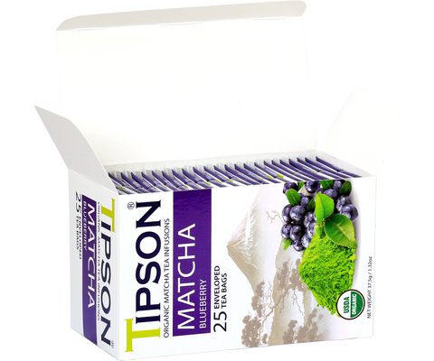 Tipson - Matcha Arándano en sobres - 25 x 1,5 g