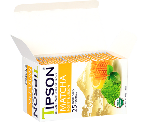 Tipson - Matcha Miel y Limón en sobres - 25 x 1,5 g
