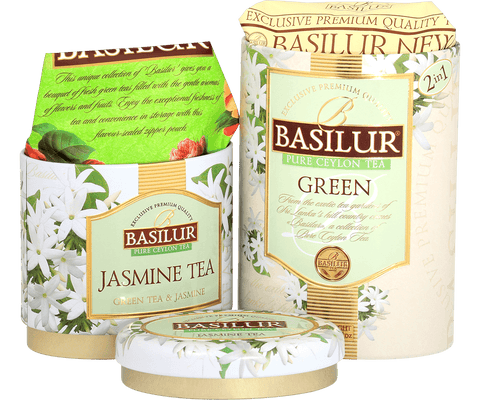 Lata 2x1 Té Verde Jazmín y Té Verde Puro Ceylón - Basilur Tea Chile