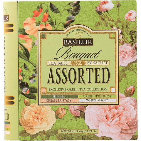 Té Verde Ceylán Surtido Bouquet – Tea Book Assorted – 32 Bolsitas – Basilur