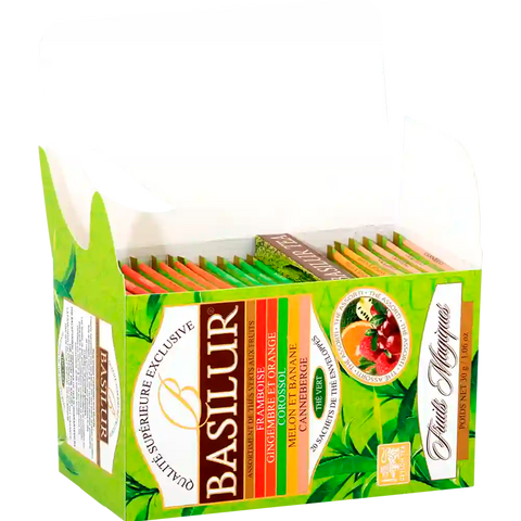 Té Verde Frutal Surtido Magic Fruit Assorted Green 25 Bolsas - Basilur Tea Chile