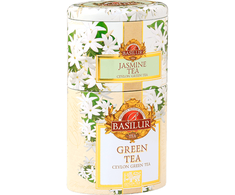 Lata 2x1 Té Verde Jazmín y Té Verde Puro Ceylón - Basilur Tea Chile