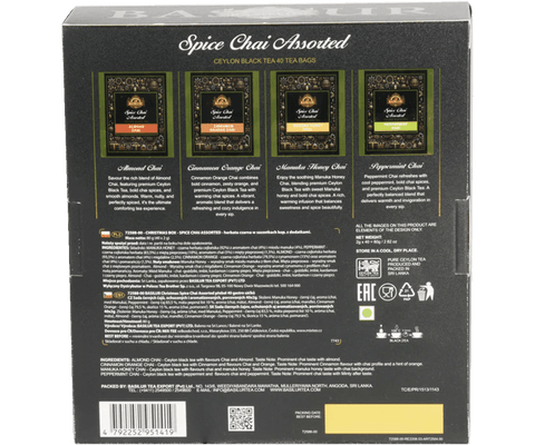 Caja Spice Chai Surtido 40 Bolsitas - Basilur Tea Chile