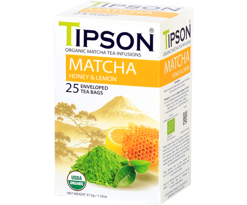 Tipson - Matcha Miel y Limón en sobres - 25 x 1,5 g