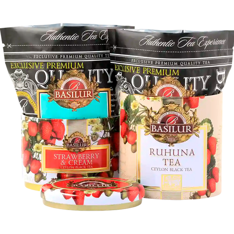 Té Negro - Strawberry & Ruhunu - Frutilla y Té Puro - 100g - Basilur