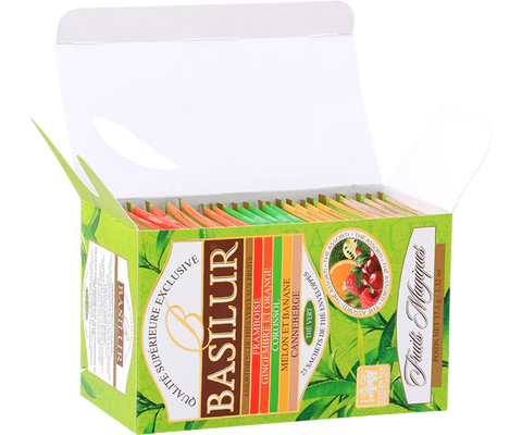 Té Verde Frutal Surtido - Magic Fruit Assorted Green - 25 Bolsas - Basilur