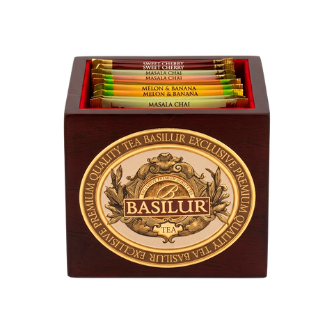Caja Exhibidora de Madera para 10 Bolsas - Basilur Tea Chile