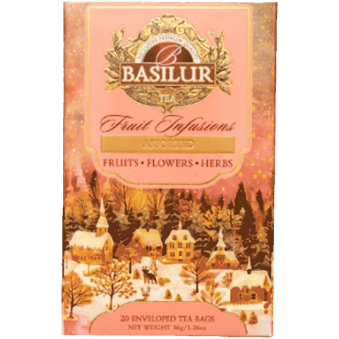Infusión de Frutas Navideña Surtida – Christmas Fruit Infusions – 20 Bolsitas – Basilur